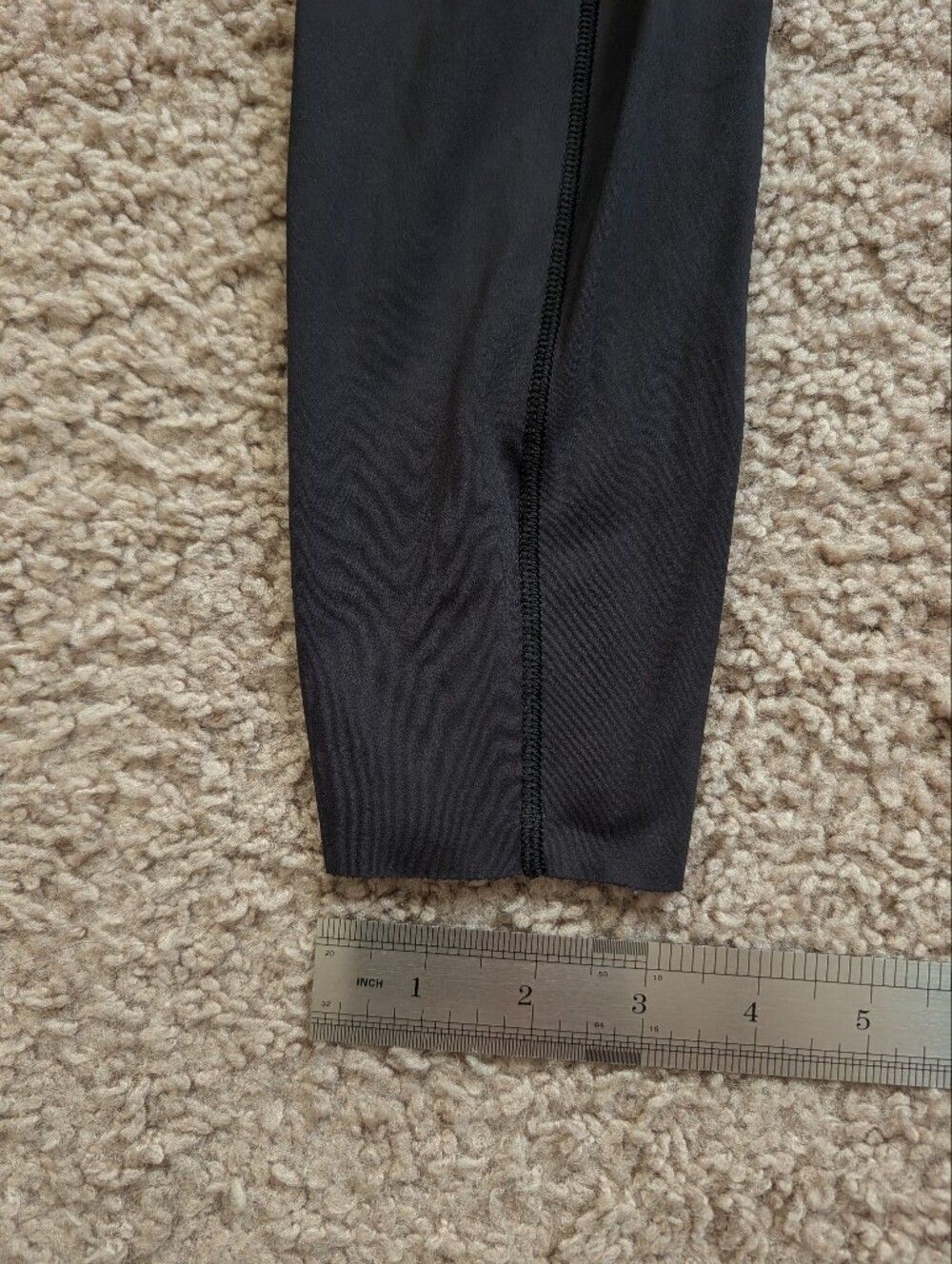 Lululemon Black Suede Fast and Free High-Rise Tight 28" Inseam Leggings Size 4 - Picture 15 of 16